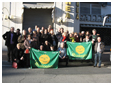 i Verdi del Trentino con la bandiera col nuovo simbolo